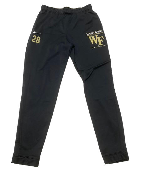Quinton Cooley Wake Forest Football Player Exclusive Sweatpants with 