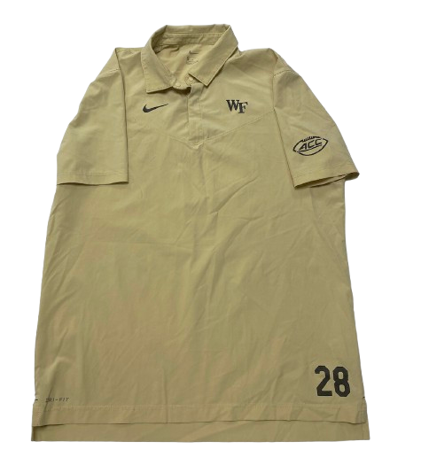 Quinton Cooley Wake Forest Football Player Exclusive Travel Polo Shirt with 