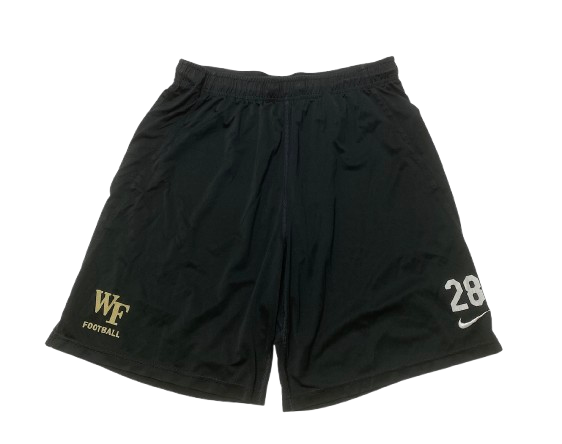 Quinton Cooley Wake Forest Football Player Exclusive Workout Shorts with 