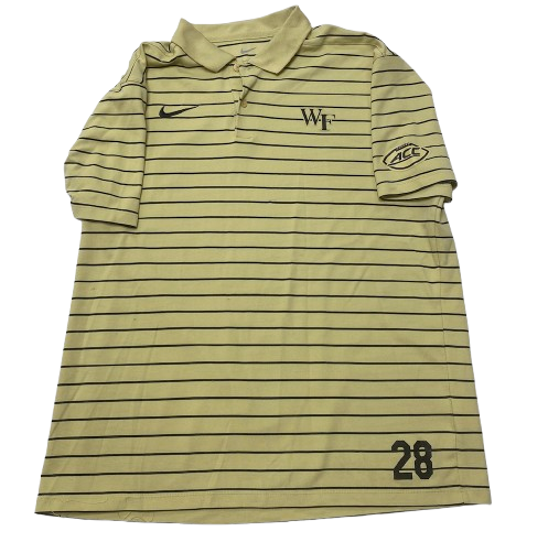 Quinton Cooley Wake Forest Football Player Exclusive Travel Polo Shirt with 