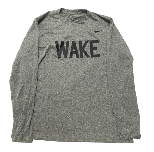 Quinton Cooley Wake Forest Football Team Issued Long Sleeve Shirt (Size L)