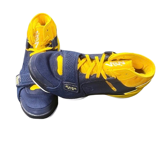 Whitney Sollom Michigan Basketball Player Exclusive "Jordan Zion 2" Shoes (Size 11.5)