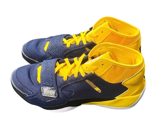 Whitney Sollom Michigan Basketball Player Exclusive "Jordan Zion 2" Shoes (Size 11.5)