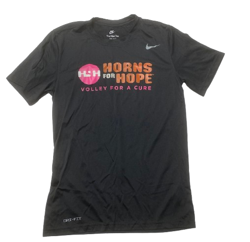 Reilly Heinrich Texas Volleyball Player Exclusive "HORNS FOR HOPE" Pre-Game Warm-Up Shirt (Size S)