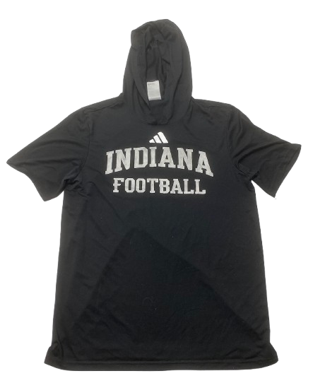 Shawn Asbury Indiana Football Player Exclusive Short Sleeve "WIN" Performance Hoodie (Size M)