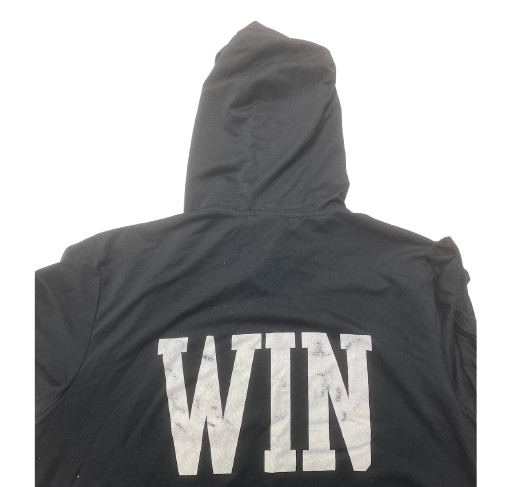 Shawn Asbury Indiana Football Player Exclusive Short Sleeve "WIN" Performance Hoodie (Size M)