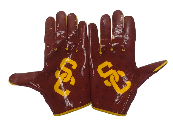 DJ Wingfield USC Football Player Exclusive Gloves (Size 3XL)