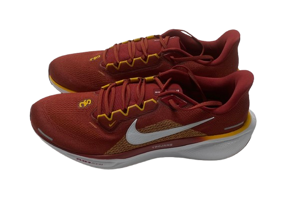 DJ Wingfield USC Football Player Exclusive Nike Zoom Pegasus 41 Shoes (Size 14)