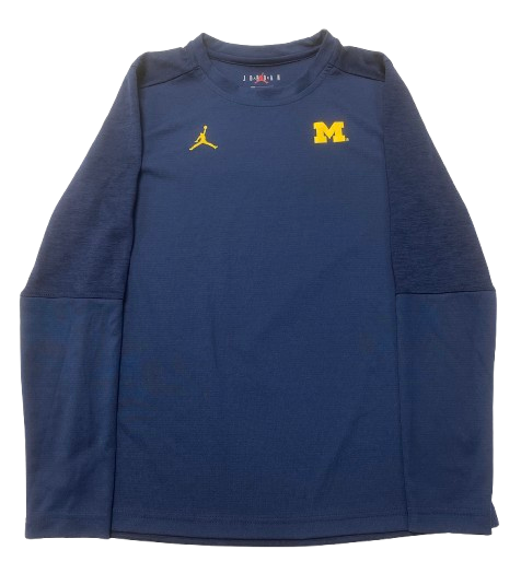 Whitney Sollom Michigan Basketball Team Issued Premium Long Sleeve Shirt (Size M)