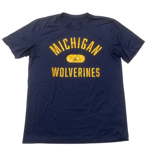 Whitney Sollom Michigan Basketball Team Issued Workout Shirt (Size M)