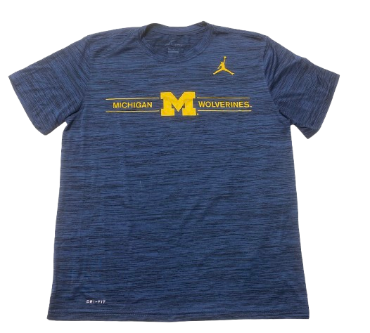 Whitney Sollom Michigan Basketball Team Issued Workout Shirt (Size L)