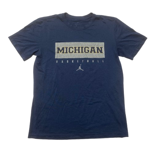 Whitney Sollom Michigan Basketball Team Issued Workout Shirt (Size M)