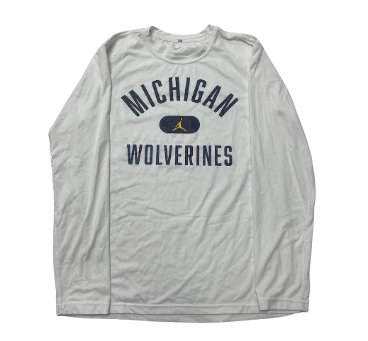 Whitney Sollom Michigan Basketball Team Issued Long Sleeve Shirt (Size M)