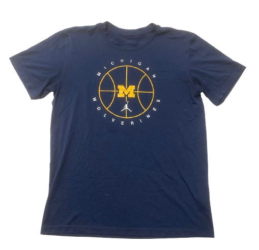 Whitney Sollom Michigan Basketball Team Issued Workout Shirt (Size M)