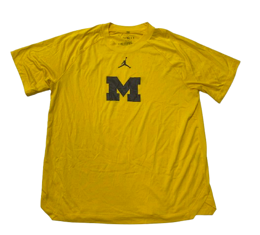 Whitney Sollom Michigan Basketball Team Issued Pre-Game Warm-Up Shooting Shirt (Size M)