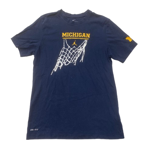 Whitney Sollom Michigan Basketball Team Issued Workout Shirt (Size M)