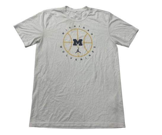 Whitney Sollom Michigan Basketball Team Issued Workout Shirt (Size M)