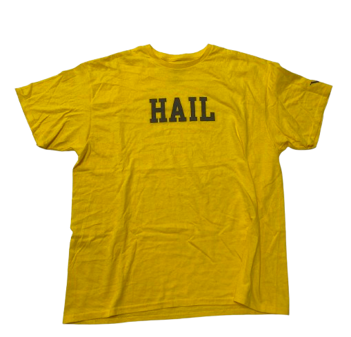 Whitney Sollom Michigan Basketball Team Issued "HAIL" T-Shirt (Size XL)