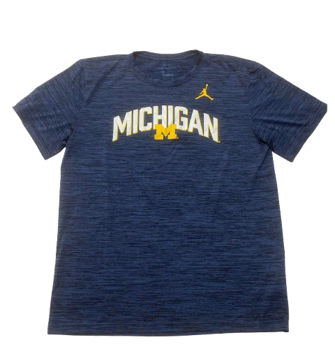 Whitney Sollom Michigan Basketball Team Issued Workout Shirt (Size L)