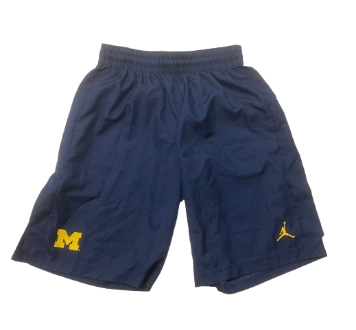 Whitney Sollom Michigan Basketball Team Issued Workout Shorts (Size M)