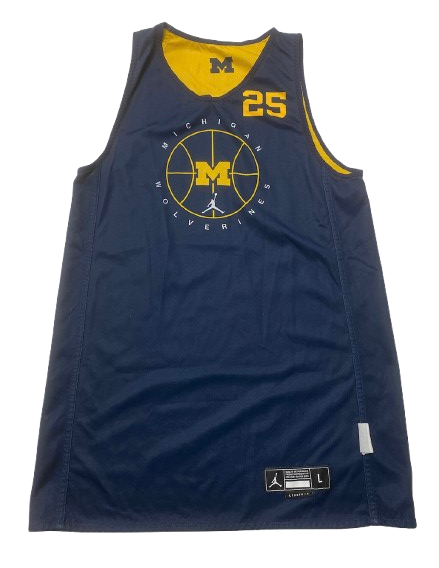 Whitney Sollom Michigan Basketball Player Exclusive Reversible Practice Jersey (Size L)