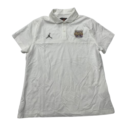 Whitney Sollom Michigan Basketball Player Exclusive "2023 Summer Tour - Rome" Polo Shirt (Size XL)