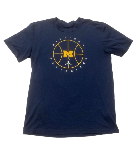 Whitney Sollom Michigan Basketball Team Issued Workout Shirt (Size M)