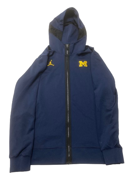 Whitney Sollom Michigan Basketball Player Exclusive Pre-Game Warm-Up Jacket (Size LT)