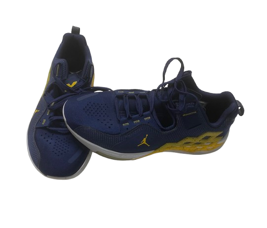 Whitney Sollom Michigan Basketball Team Issued Jordan Training Shoes (Size 11.5)