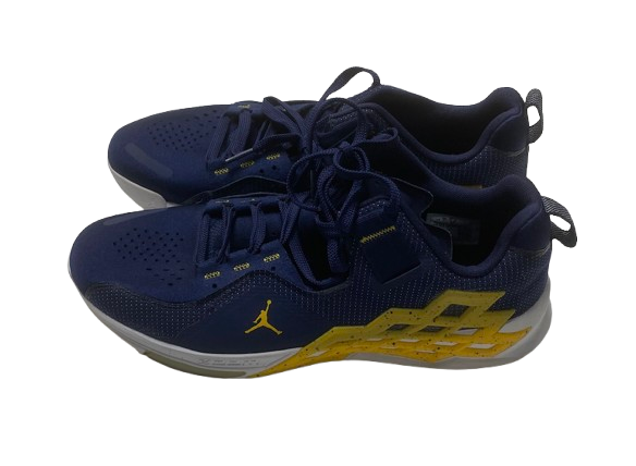 Whitney Sollom Michigan Basketball Team Issued Jordan Training Shoes (Size 11.5)