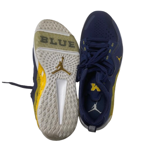 Whitney Sollom Michigan Basketball Team Issued Jordan Training Shoes (Size 11.5)