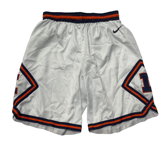 Kipper Nichols Illinois Basketball 2019-2020 Game Worn Shorts (Size 38)