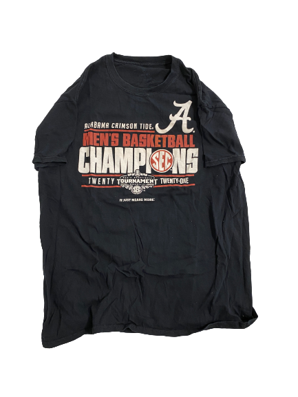Jahvon Quinerly Alabama Basketball Team Issued T-Shirt (Size L)