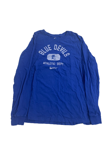 Dereck Lively II Duke Basketball Team Issued Long Sleeve Shirt (Size XXL)