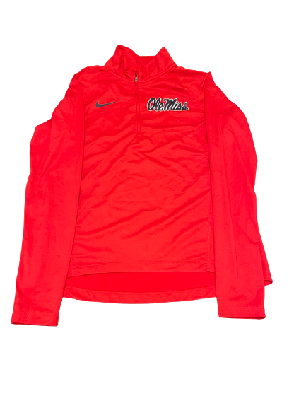 Molly Jacobsen Ole Miss Softball Quarter-Zip Pullover (Size M)