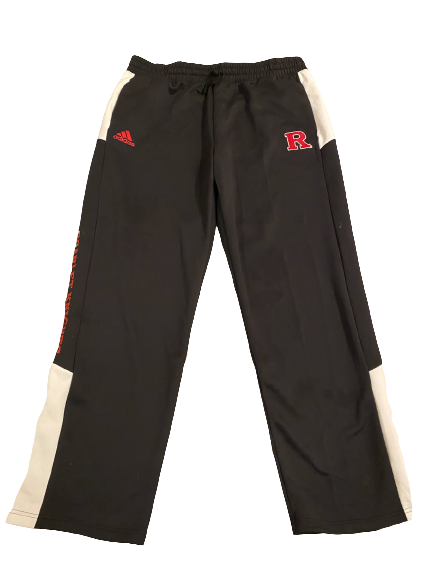 Mike Tverdov Rugers Football Team Issued Travel Sweatpants (Size 2XLT)