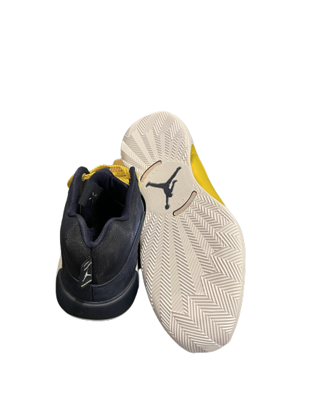 Eli Brooks Michigan Basketball Player Exclusive Air Jordan 35 Shoes (Size 11.5) - New