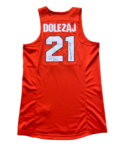 Marek Dolezaj Syracuse Basketball SIGNED 2017-2018 Game Worn