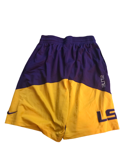 LSU Basketball Team Issued Workout Shorts (Size L)