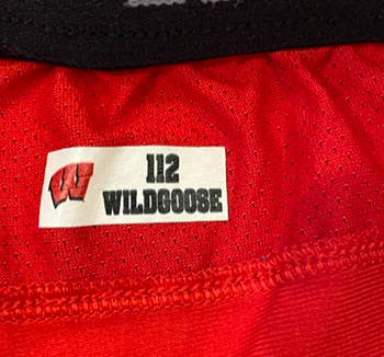 Rachad Wildgoose Wisconsin Football Team Issued Shorts (Size L)