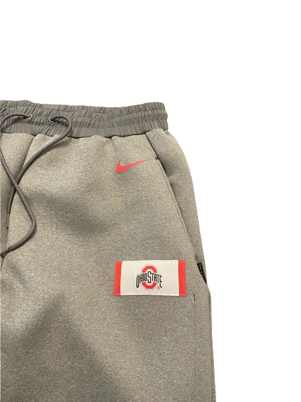 Jimmy Sotos Ohio State Basketball Team Exclusive Travel Sweatpants with Magnetic Bottoms (Size LT)
