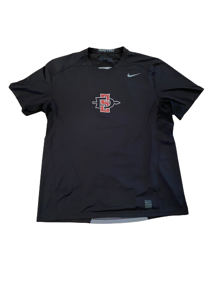 Alex Barrett San Diego State Team Issued Compression Workout Shirt (Size XXL)