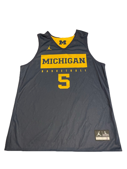 Adrien Nunez Michigan Basketball Exclusive Reversible Practice Jersey (Size L) - Limited to 3