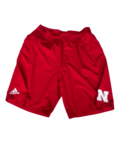 Jack Stoll Nebraska Football Shorts with Player Tag (Size XL)