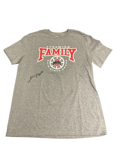 Jimmy Sotos Ohio State Basketball SIGNED Team 123 T-Shirt (Size M)