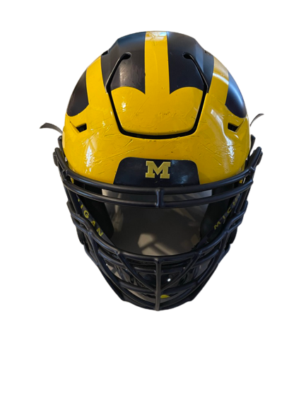 Stephen Spanellis Michigan Football 2019-2020 Game Worn Helmet (with C –  The Players Trunk