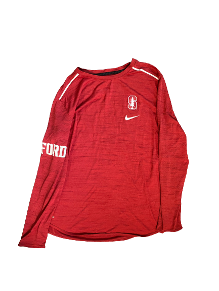 Nico Hoerner Stanford Baseball Long Sleeve Shirt (Size L)