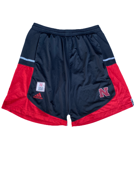 Tony Butler Nebraska Football Team Exclusive Workout Shorts (Size L)