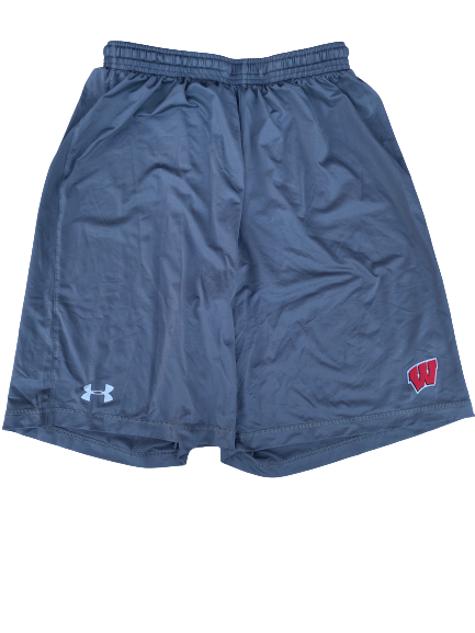 Zach Hintze Wisconsin Team Issued Workout Shorts (Size M)