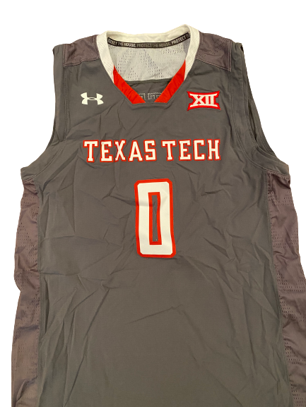 Tommy Hamilton Texas Tech Basketball Game-Worn Jersey (Size XL +2 Length)
